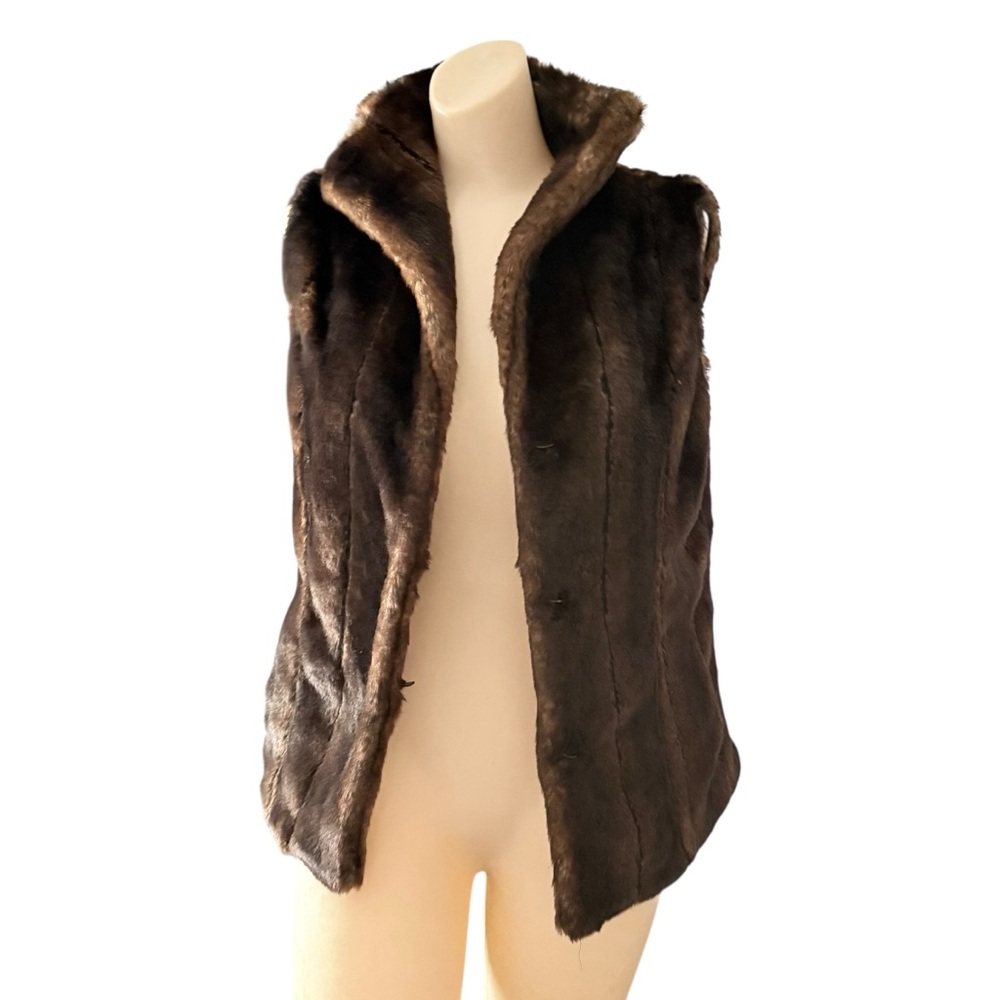 Dana Stein Friend and Fau Luxury Faux Fur Vest SMALL - Picture 8 of 12